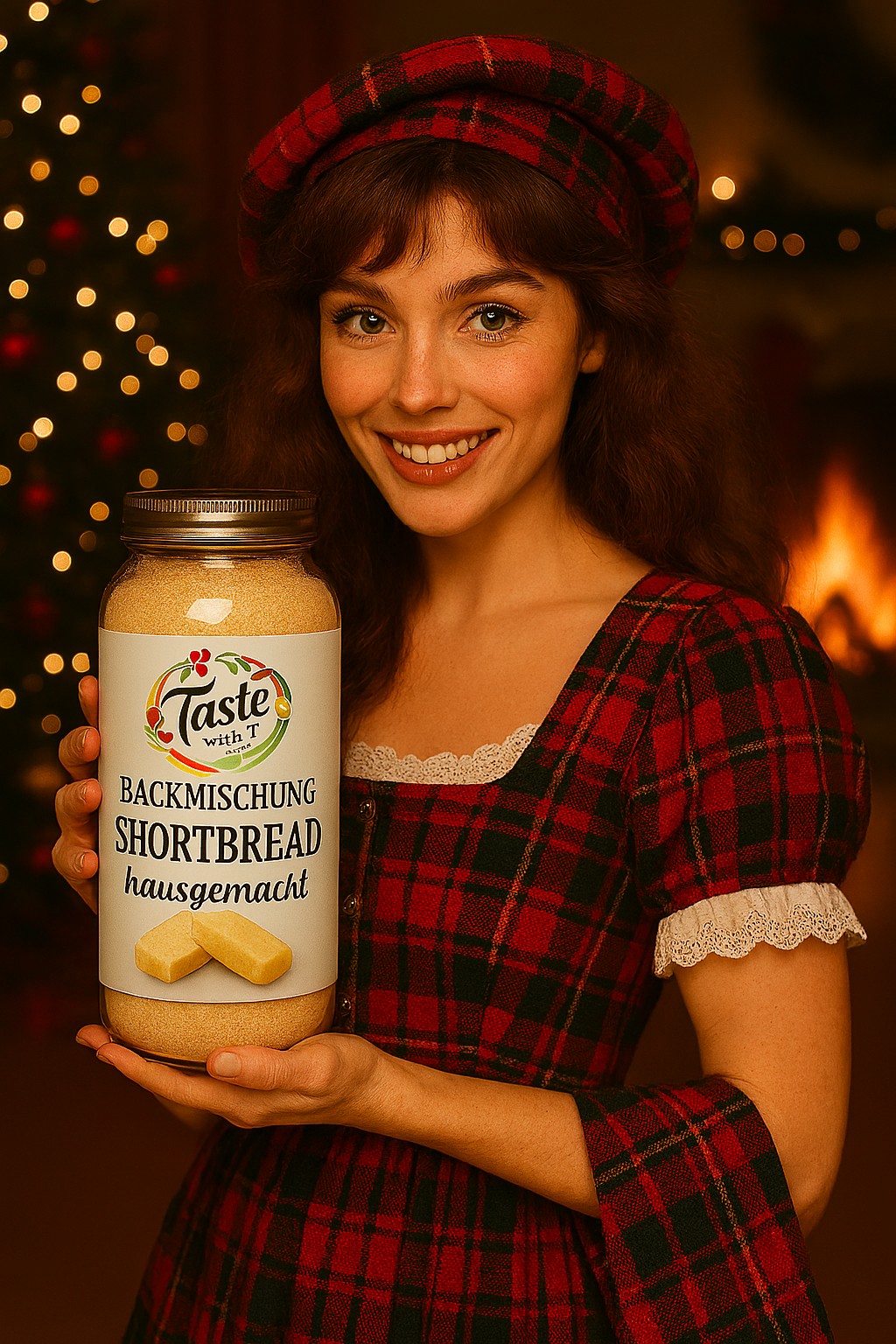 Shortbread Backmischung Einmachglas Weihnacht Familie